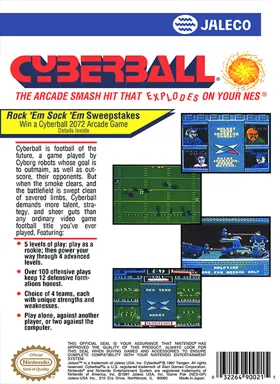 Cyberball (USA) box cover back